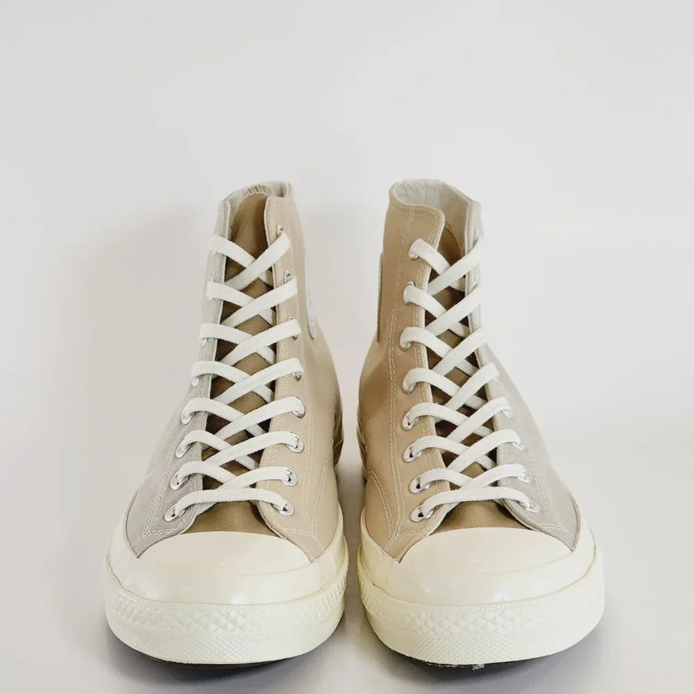 Converse Chuck 70 Hi Tri-Panel Oat Milk/Beach Stone Unisex Sneakers A05658C NWT - Picture 6 of 6